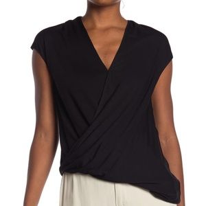 Ramy Brook Surplice Neck Asymmetrical Hem T-Shirt